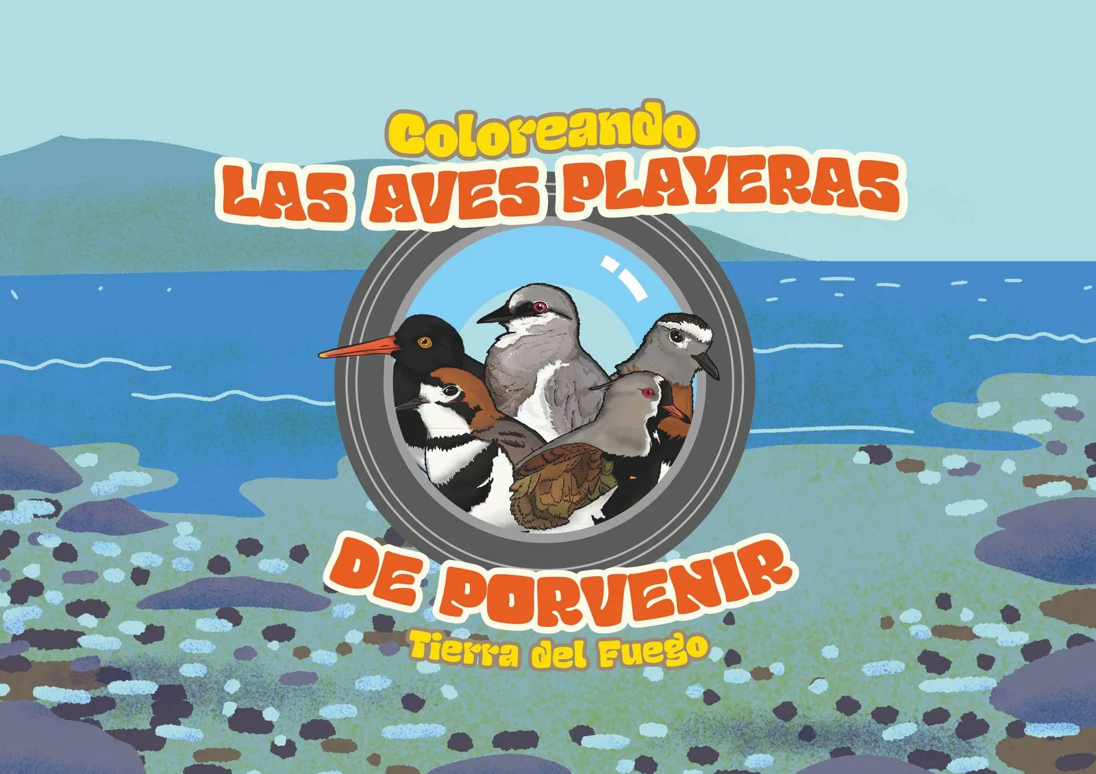 Portada Libro para Colorear Pintando Las Aves Playeras de Porvenir